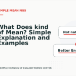What Does kind of Mean? Simple Explanation and Examples