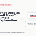 What Does as well Mean? Simple Explanation and Examples