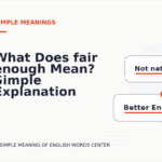 What Does fair enough Mean? Simple Explanation and Examples