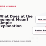 What Does at the moment Mean? Simple Explanation and Examples