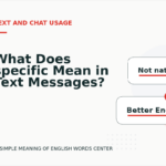 What Does specific Mean in Text Messages?