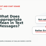 What Does appropriate Mean in Text Messages?